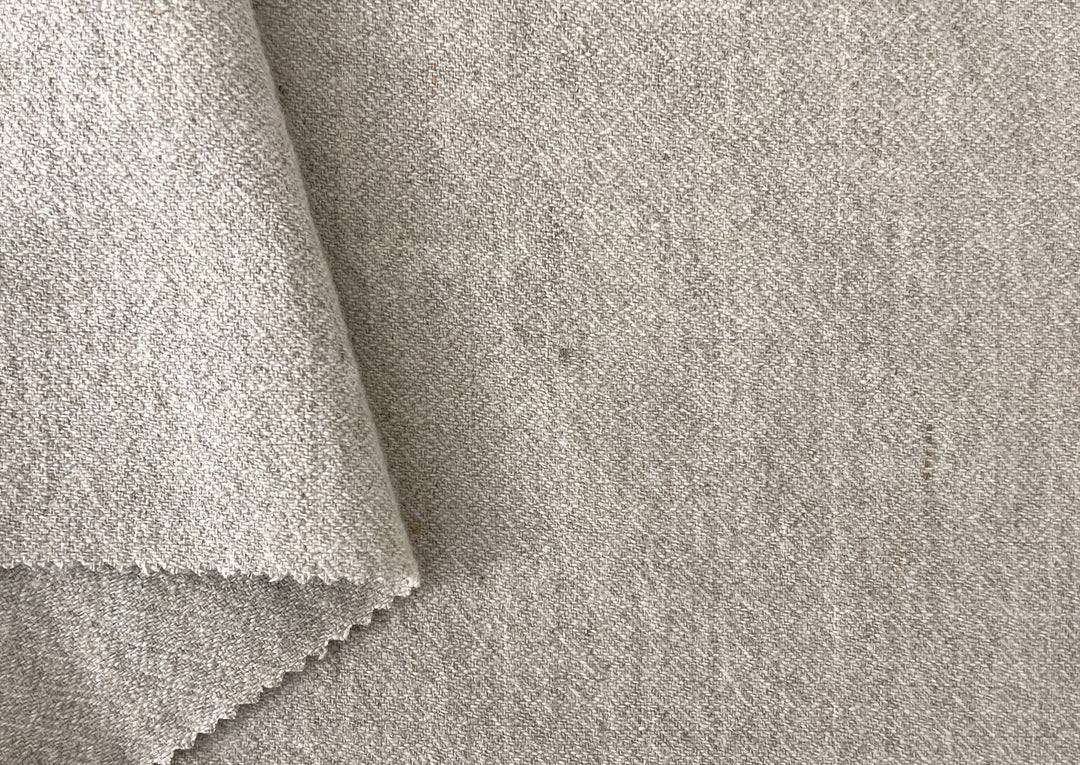 Linen Wool Broken Diamond Twill Fabric – Viking Inspired, Soft & Pre-Washed 8178 8179 8180