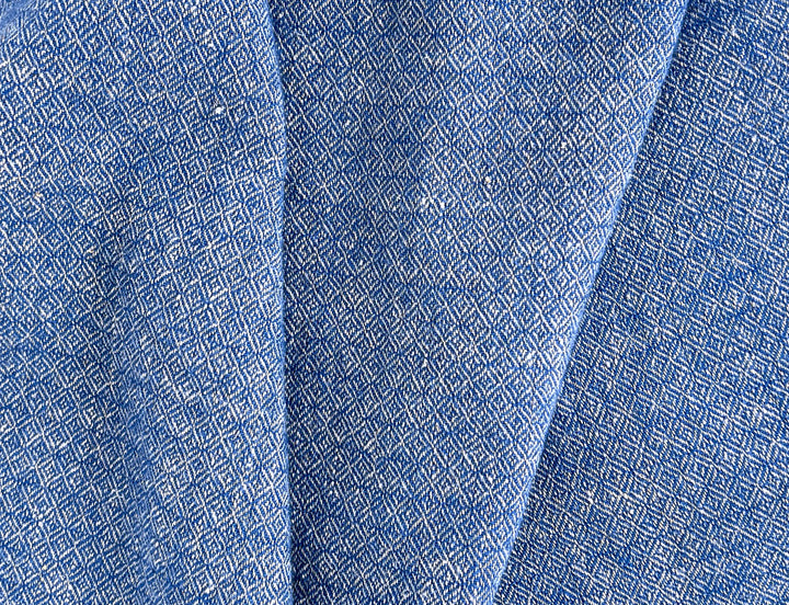 Linen Wool Broken Diamond Twill Fabric – Viking Inspired, Soft & Pre-Washed 8178 8179 8180