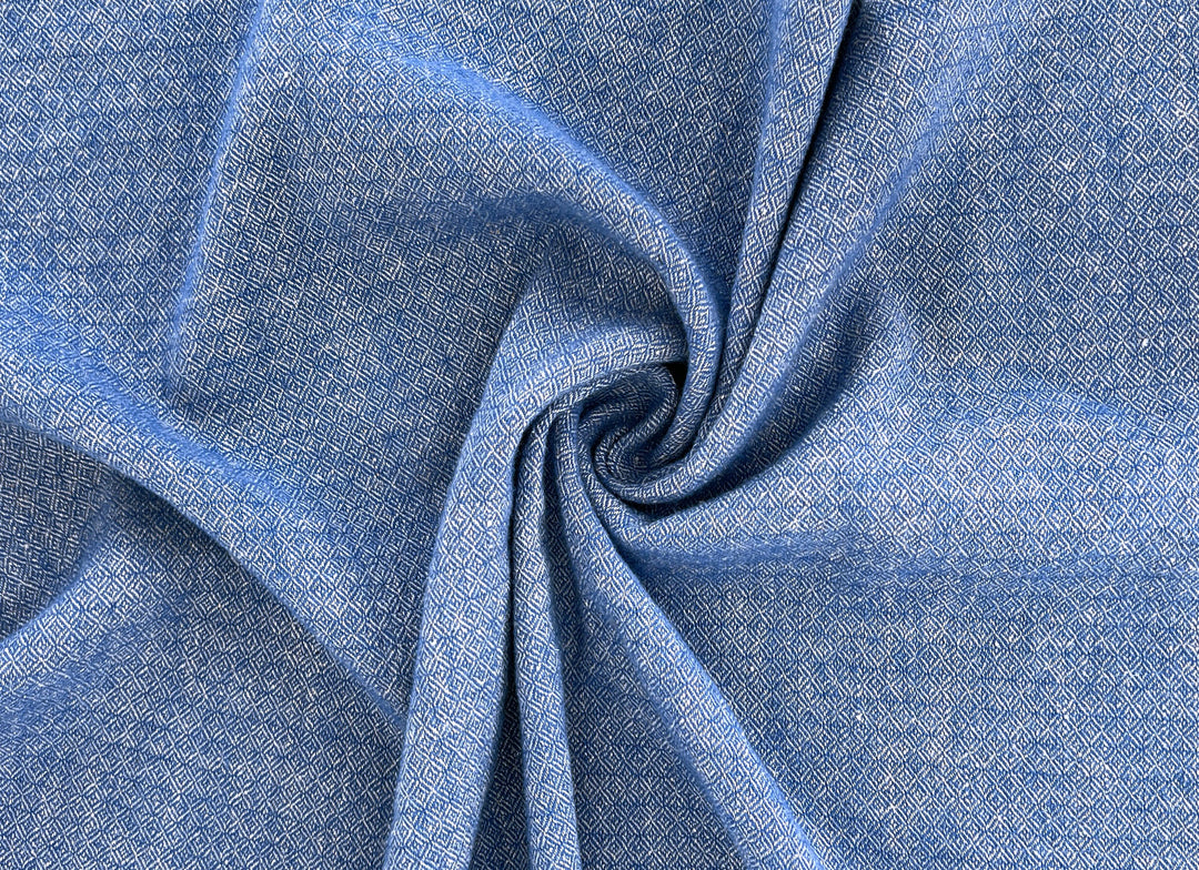 Linen Wool Broken Diamond Twill Fabric – Viking Inspired, Soft & Pre-Washed 8178 8179 8180