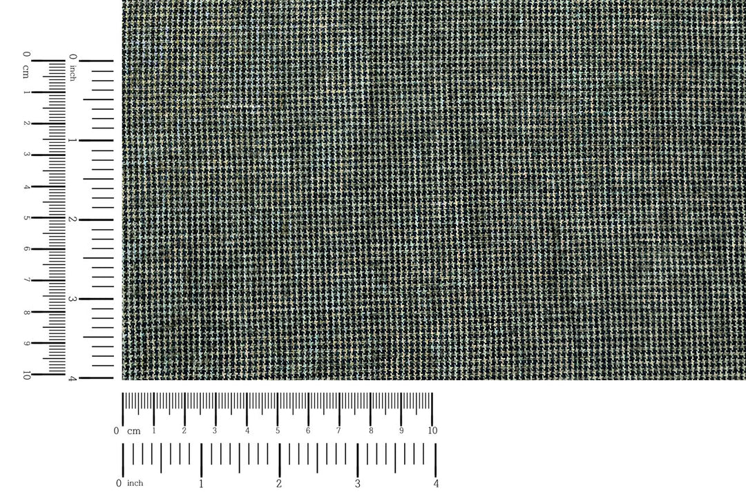 Linen Blend Mini Gingham Fabric – Delavé Texture, Medium Weight 8065 8075