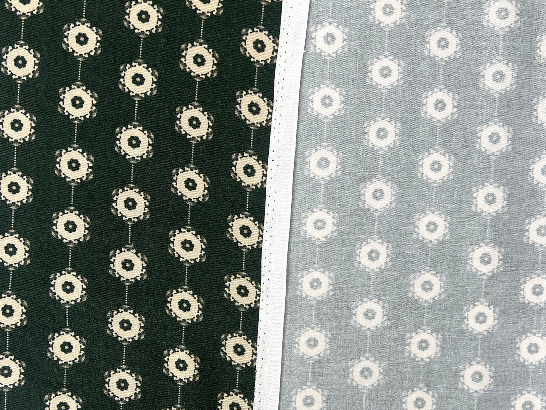 Medalians - Brass Collection - Wool Rayon Print Fabric, Design by Madeline, Madswick Studio 8370 8371 8372 8373 8374 8375