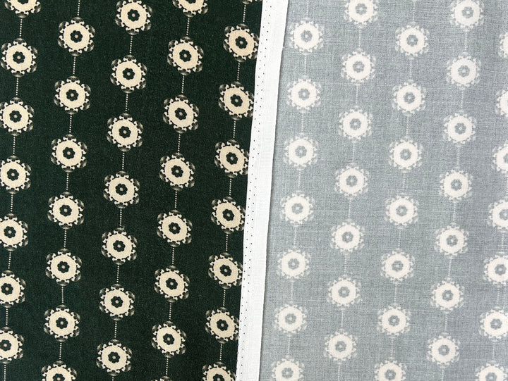 Medalians - Brass Collection - Wool Rayon Print Fabric, Design by Madeline, Madswick Studio 8370 8371 8372 8373 8374 8375