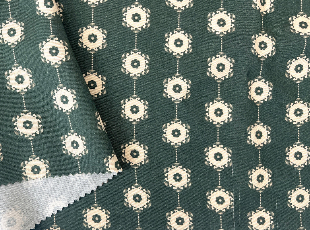Medalians - Brass Collection - Wool Rayon Print Fabric, Design by Madeline, Madswick Studio 8370 8371 8372 8373 8374 8375