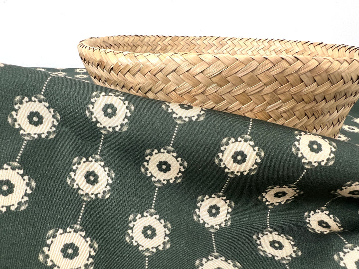 Medalians - Brass Collection - Wool Rayon Print Fabric, Design by Madeline, Madswick Studio 8370 8371 8372 8373 8374 8375