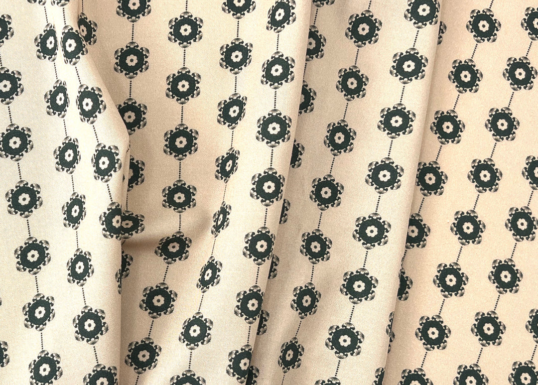 Medalians - Brass Collection - Wool Rayon Print Fabric, Design by Madeline, Madswick Studio 8370 8371 8372 8373 8374 8375