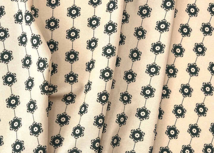 Medalians - Brass Collection - Wool Rayon Print Fabric, Design by Madeline, Madswick Studio 8370 8371 8372 8373 8374 8375