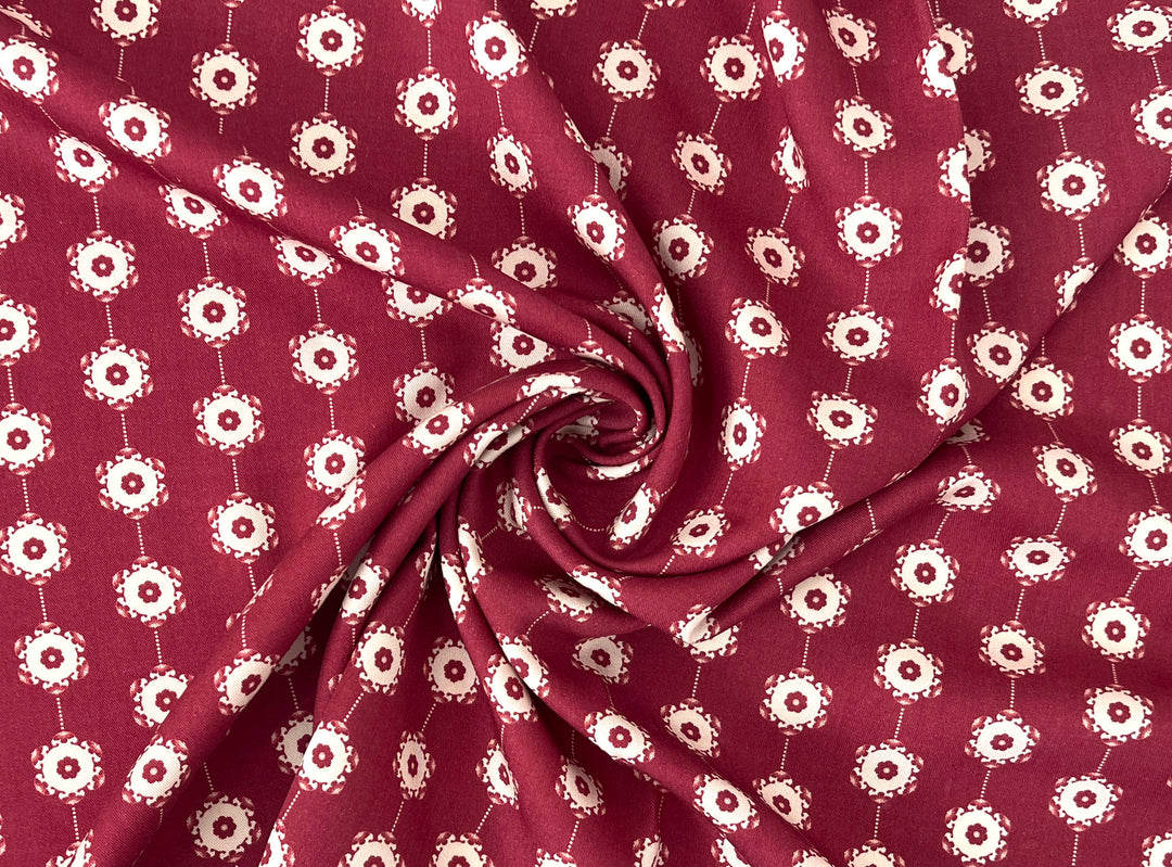 Medalians - Brass Collection - Wool Rayon Print Fabric, Design by Madeline, Madswick Studio 8370 8371 8372 8373 8374 8375