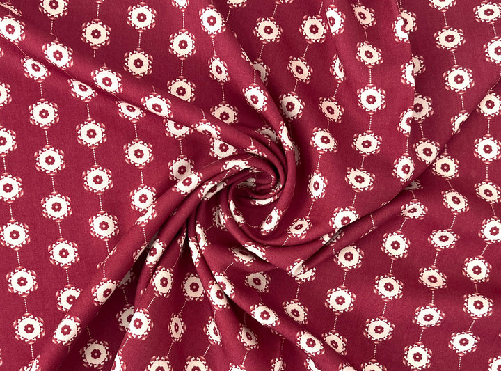 Medalians - Brass Collection - Wool Rayon Print Fabric, Design by Madeline, Madswick Studio 8370 8371 8372 8373 8374 8375