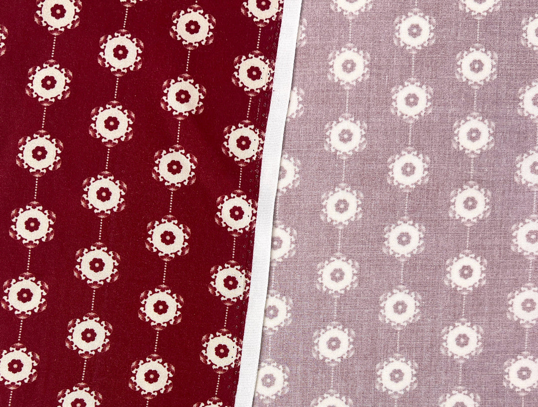 Medalians - Brass Collection - Wool Rayon Print Fabric, Design by Madeline, Madswick Studio 8370 8371 8372 8373 8374 8375