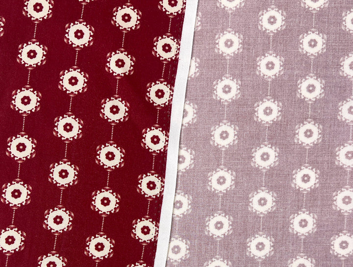 Medalians - Brass Collection - Wool Rayon Print Fabric, Design by Madeline, Madswick Studio 8370 8371 8372 8373 8374 8375