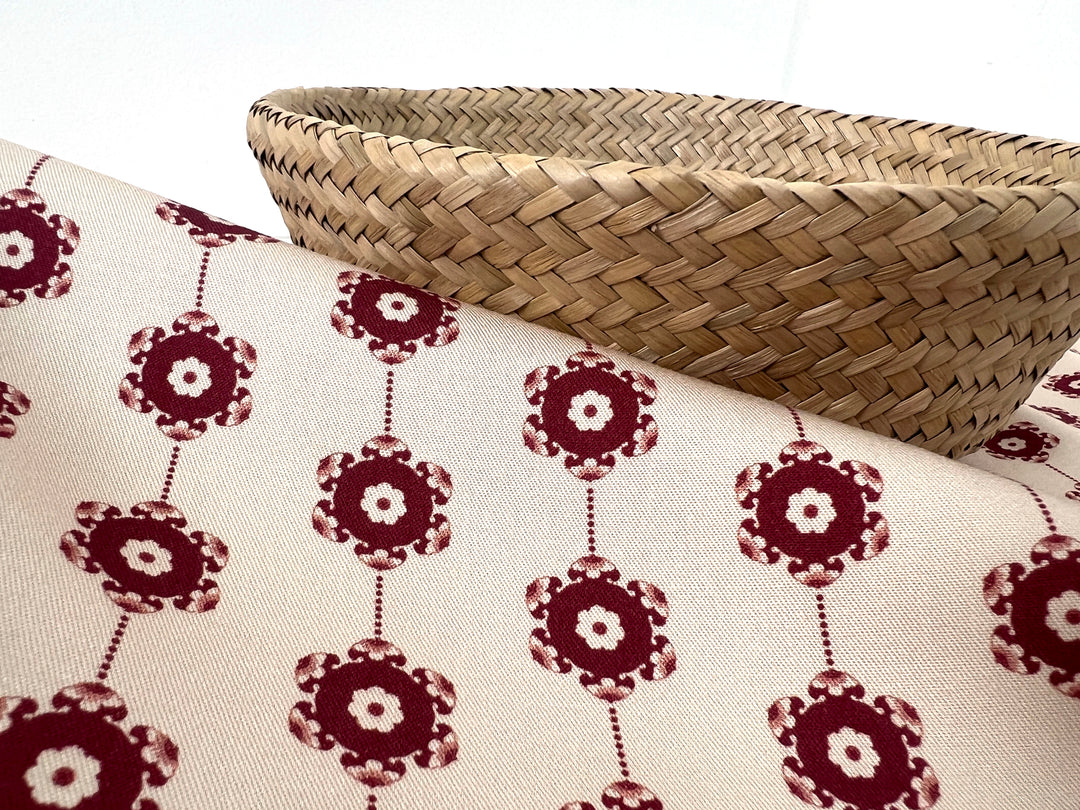 Medalians - Brass Collection - Wool Rayon Print Fabric, Design by Madeline, Madswick Studio 8370 8371 8372 8373 8374 8375