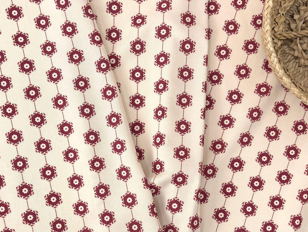 Medalians - Brass Collection - Wool Rayon Print Fabric, Design by Madeline, Madswick Studio 8370 8371 8372 8373 8374 8375