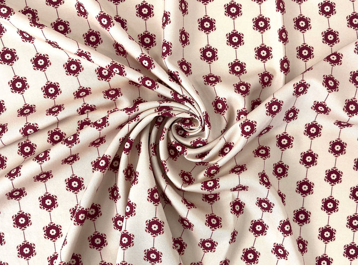 Medalians - Brass Collection - Wool Rayon Print Fabric, Design by Madeline, Madswick Studio 8370 8371 8372 8373 8374 8375