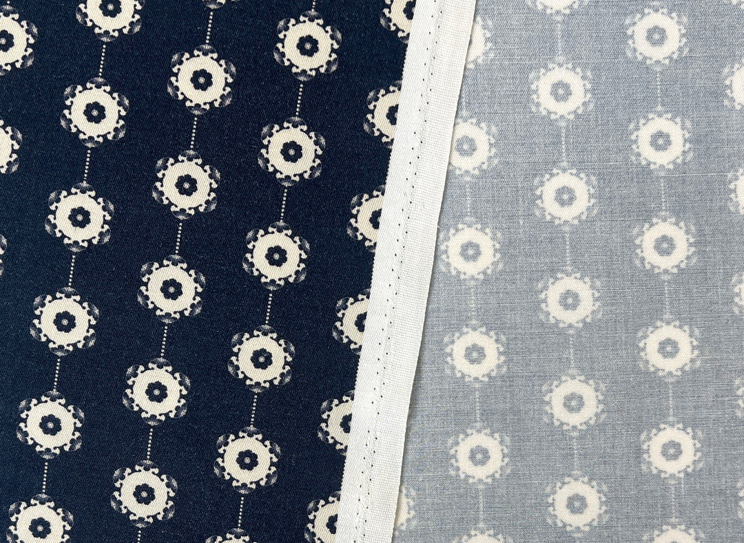 Medalians - Brass Collection - Wool Rayon Print Fabric, Design by Madeline, Madswick Studio 8370 8371 8372 8373 8374 8375
