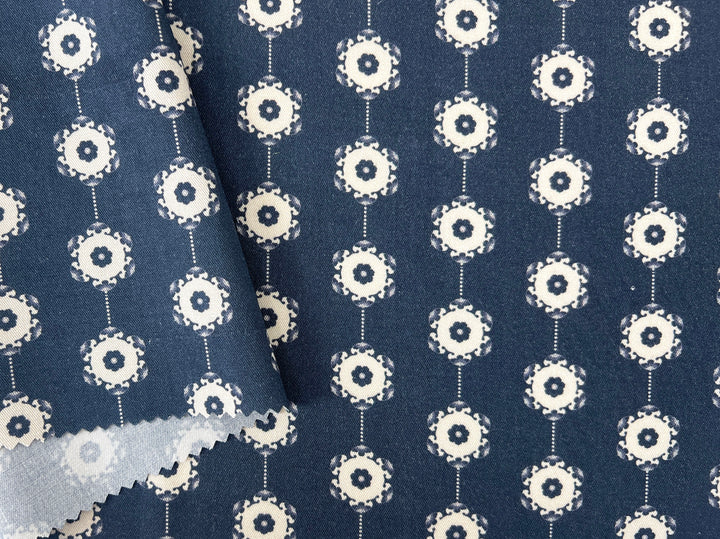 Medalians - Brass Collection - Wool Rayon Print Fabric, Design by Madeline, Madswick Studio 8370 8371 8372 8373 8374 8375