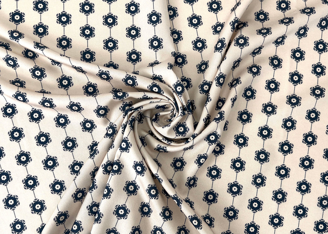 Medalians - Brass Collection - Wool Rayon Print Fabric, Design by Madeline, Madswick Studio 8370 8371 8372 8373 8374 8375