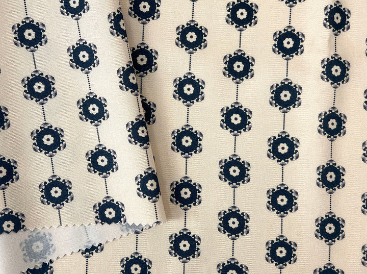 Medalians - Brass Collection - Wool Rayon Print Fabric, Design by Madeline, Madswick Studio 8370 8371 8372 8373 8374 8375