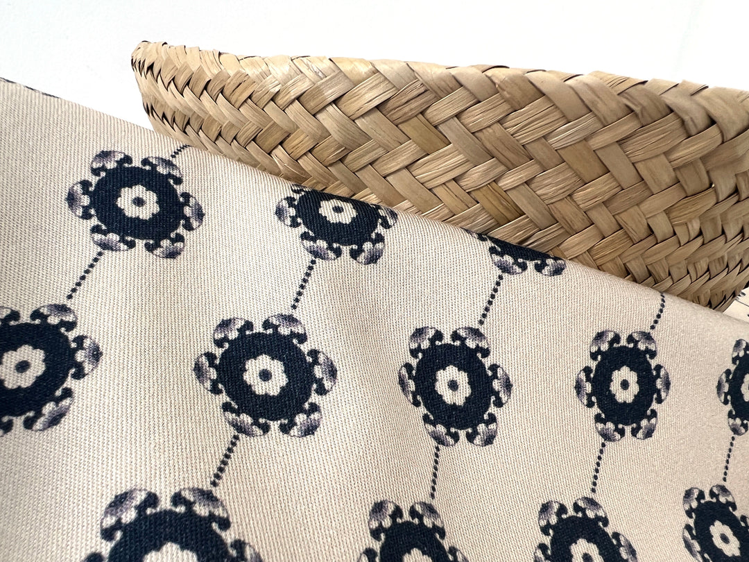Medalians - Brass Collection - Wool Rayon Print Fabric, Design by Madeline, Madswick Studio 8370 8371 8372 8373 8374 8375