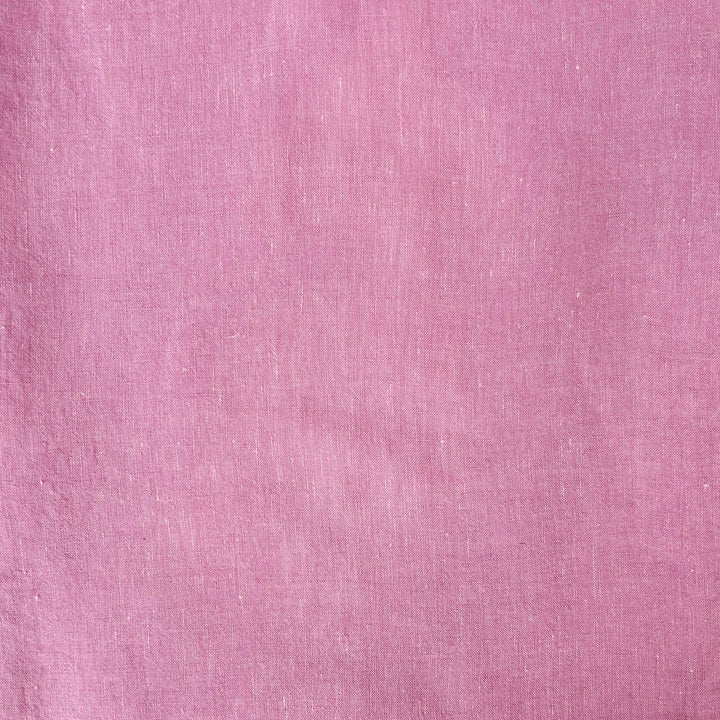 100% Linen Soft&Crisp Fabric 21s Vintage Chambray Pink(Dark) 7777