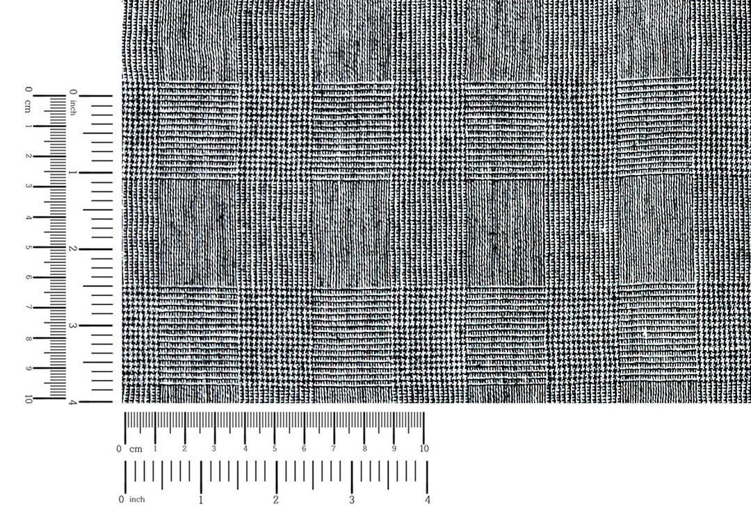 Textured Linen Blend Check Fabric – Cool Crisp Handfeel 8176