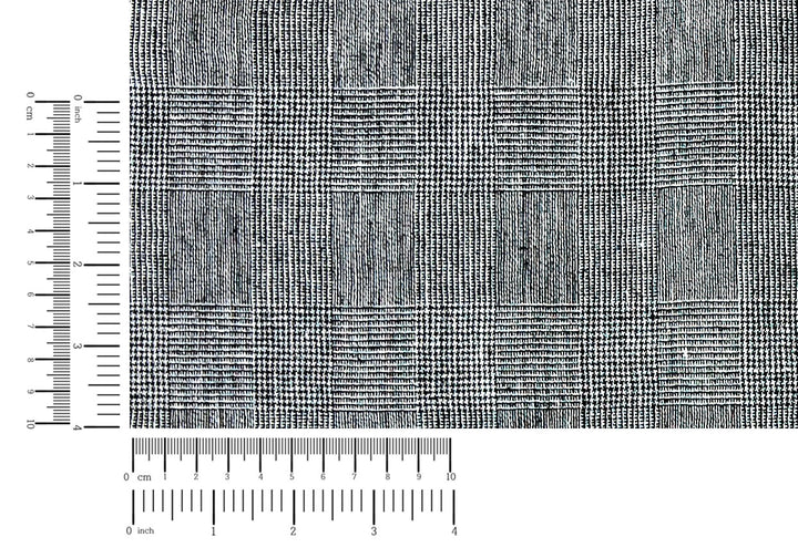 Textured Linen Blend Check Fabric – Cool Crisp Handfeel 8176