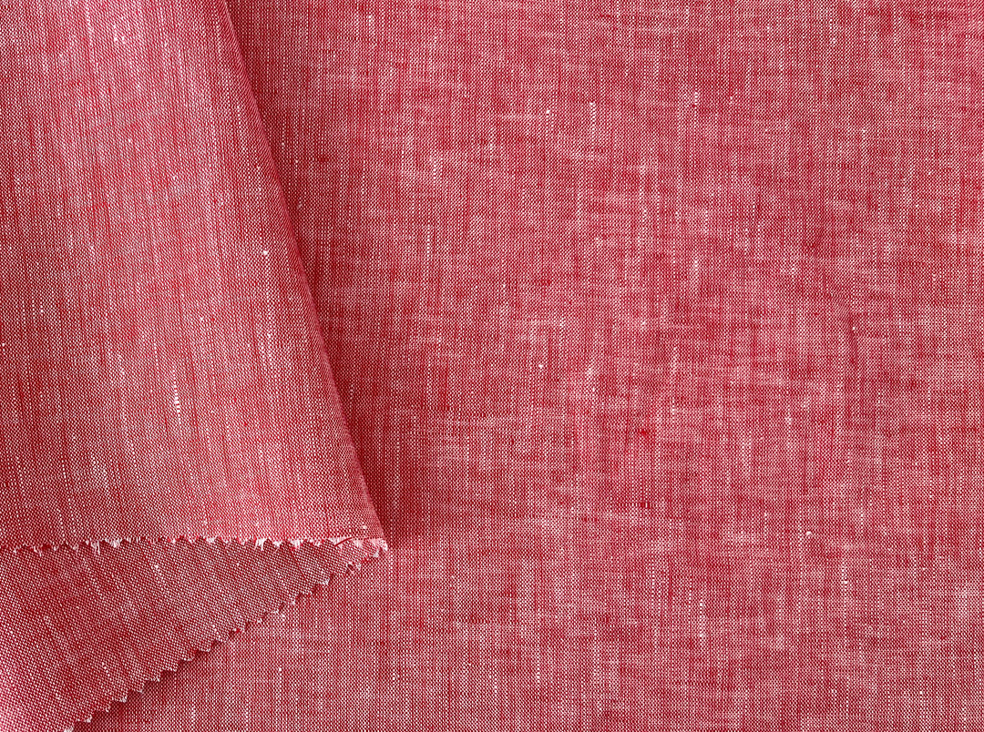 100% Linen Chambray Fabric – Soft Pre-Washed Lightweight 4918 4134 4135