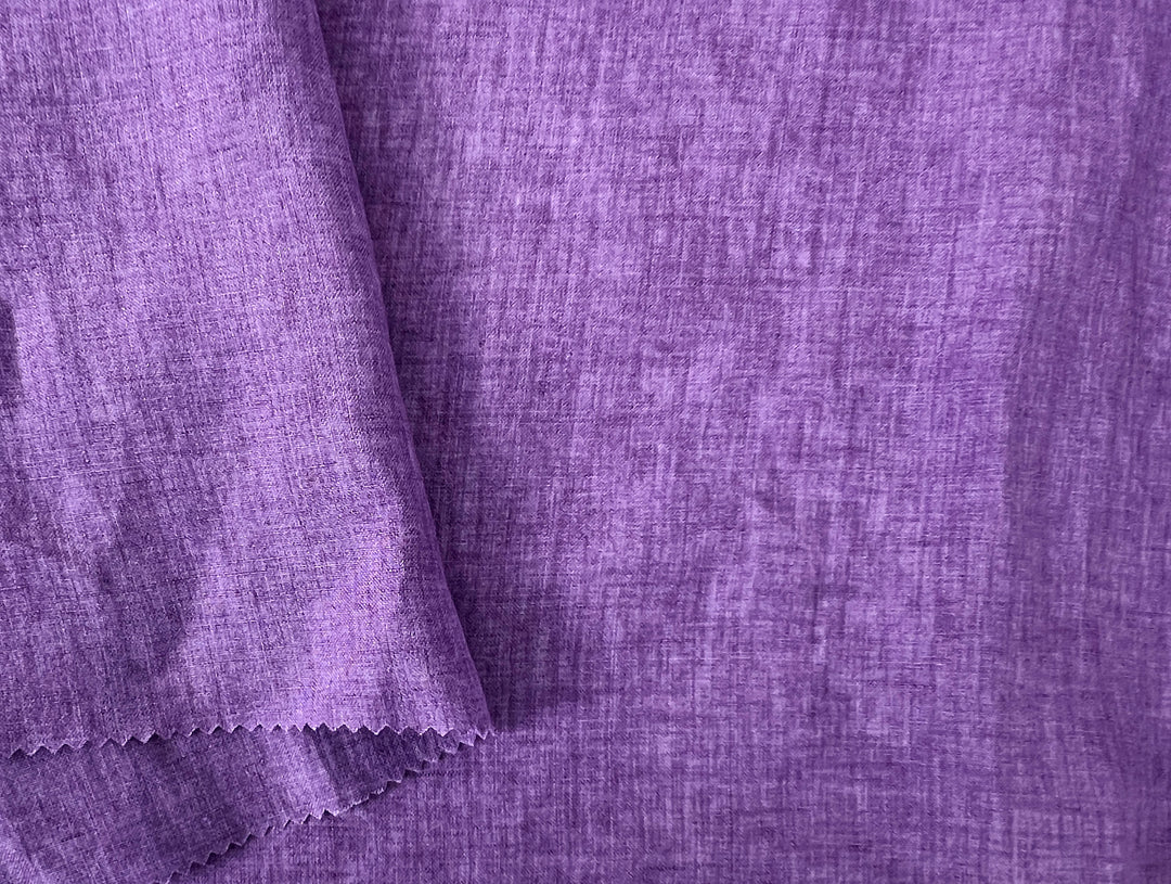 100% Linen Soft&Crisp Fabric 21s Vintage Chambray Violet(light) 7934