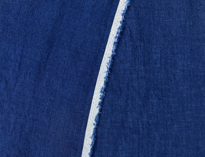100% Linen Soft&Crisp Fabric 21s Vintage Navy(dark) 6183