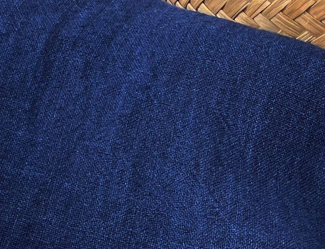 100% Linen Soft&Crisp Fabric 21s Vintage Navy(dark) 6183