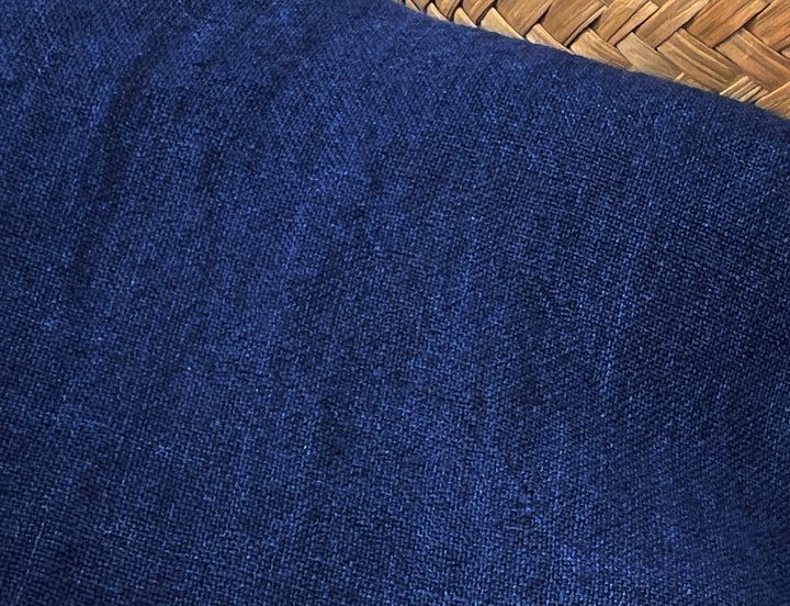 100% Linen Soft&Crisp Fabric 21s Vintage Navy(dark) 6183