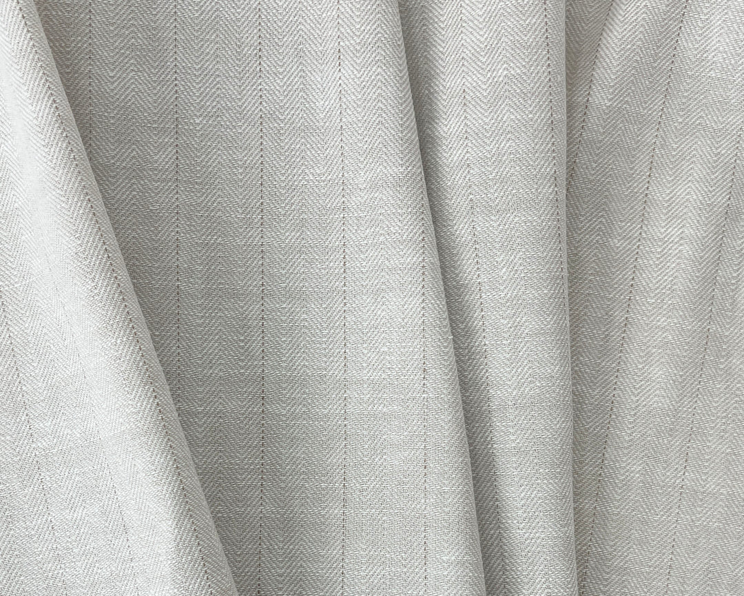 Two-Tone Herringbone Pinstripe | Linen Cotton Fabric 7303 7304