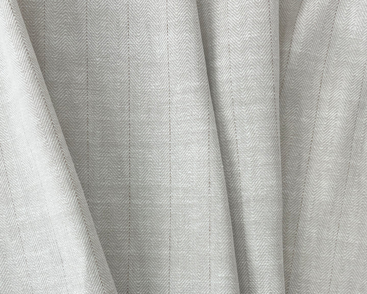Two-Tone Herringbone Pinstripe | Linen Cotton Fabric 7303 7304