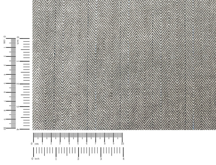 Two-Tone Herringbone Pinstripe | Linen Cotton Fabric 7303 7304