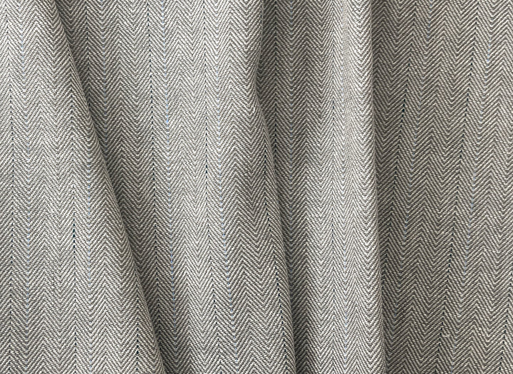 Two-Tone Herringbone Pinstripe | Linen Cotton Fabric 7303 7304