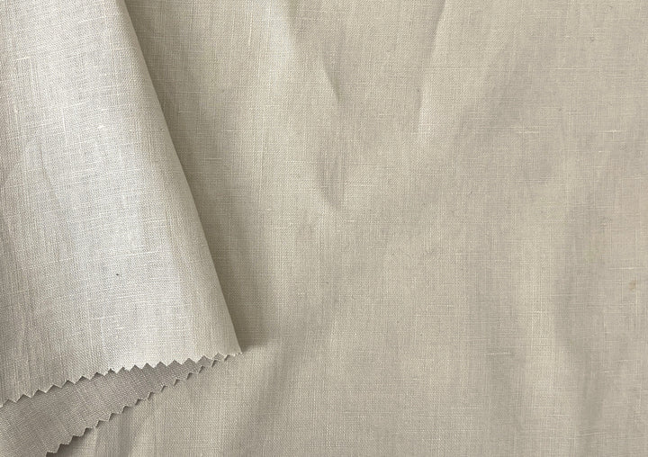 100% Linen Fabric – Sky Blue, Plain Weave, Light–Medium Weight 2551 3462