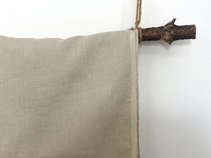 100% Linen Fabric – Sky Blue, Plain Weave, Light–Medium Weight 2551 3462