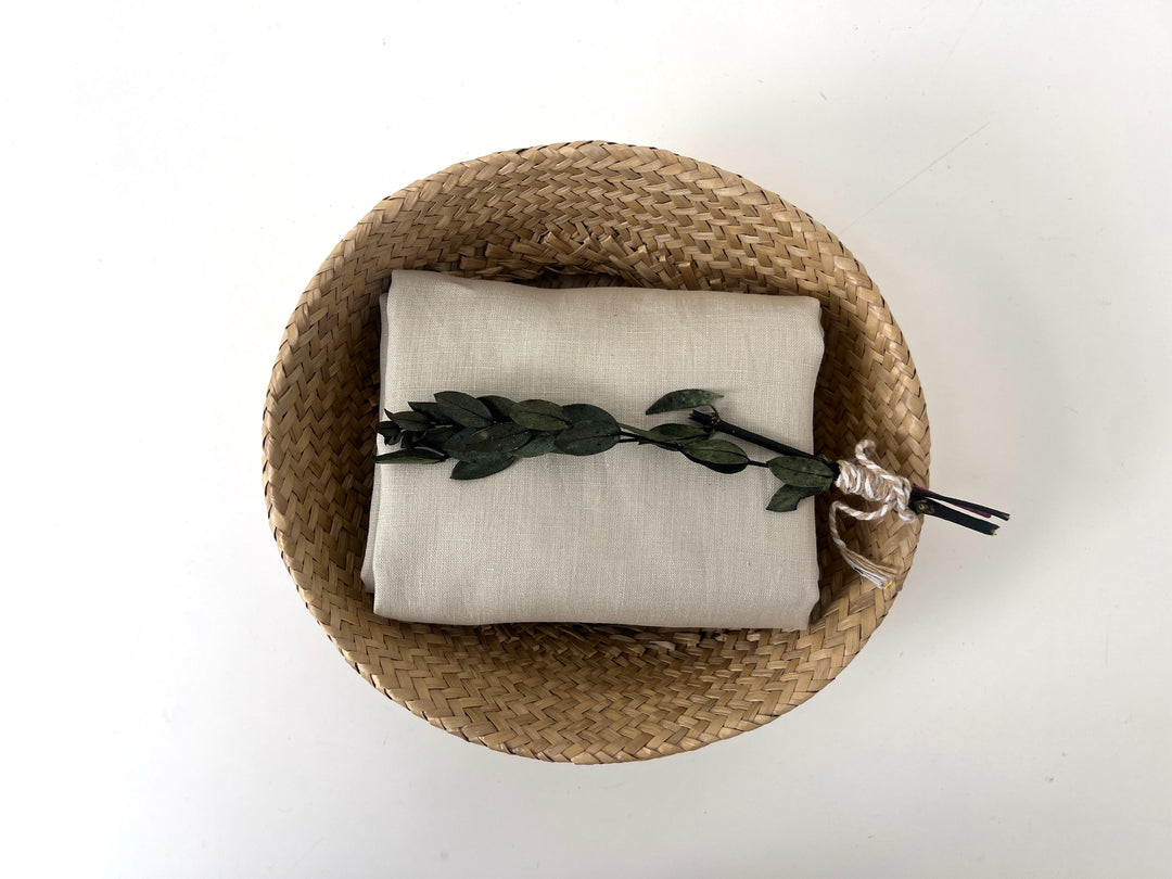 100% Linen Fabric – Sky Blue, Plain Weave, Light–Medium Weight 2551 3462