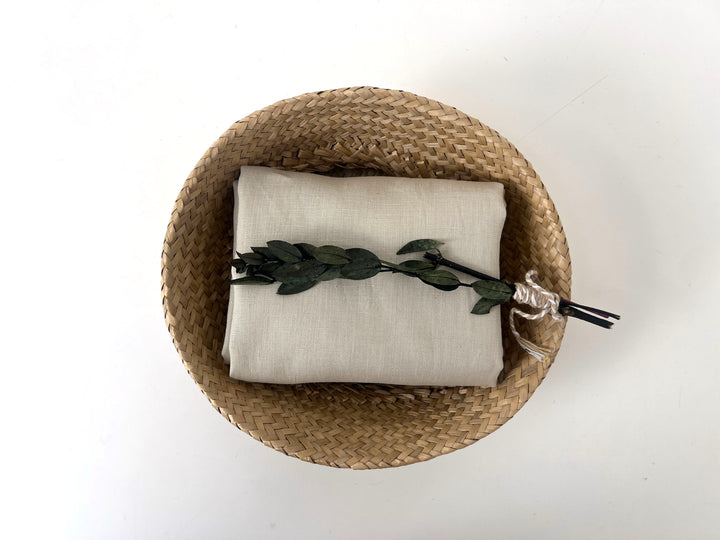 100% Linen Fabric – Sky Blue, Plain Weave, Light–Medium Weight 2551 3462