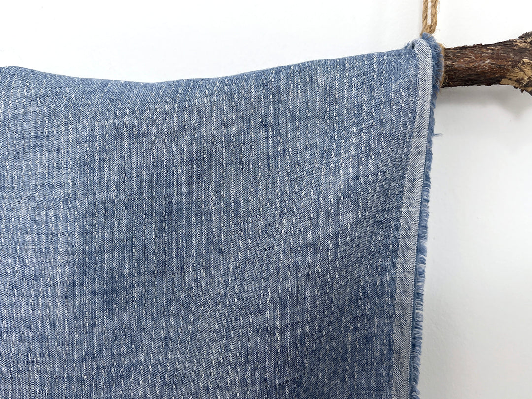 Artisan Micro-Pattern Jacquard | 100% Linen Fabric 4358 4360