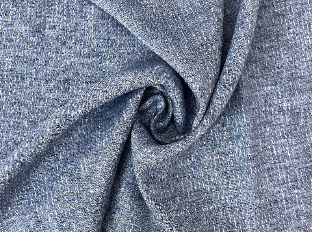 Artisan Micro-Pattern Jacquard | 100% Linen Fabric 4358 4360