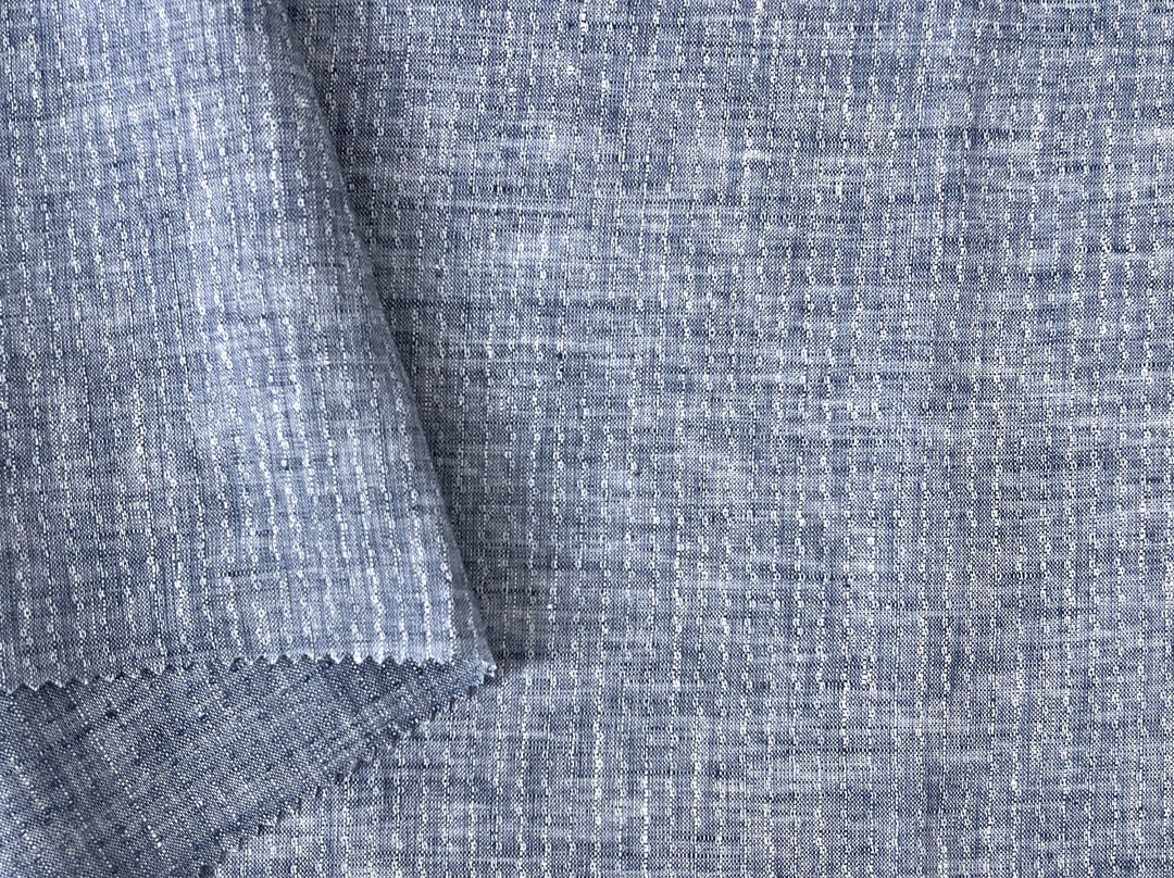 Artisan Micro-Pattern Jacquard | 100% Linen Fabric 4358 4360