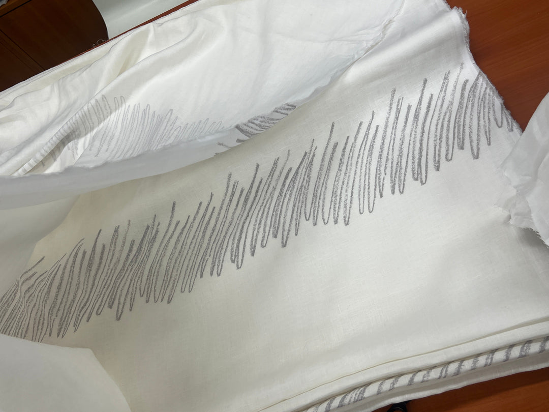 Remnant Fabric #337 - 100% Linen 21y
