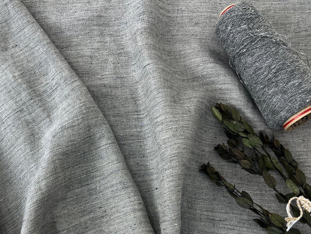 Two-Tone Chambray Twill | 100% Linen Fabric 8331 8332