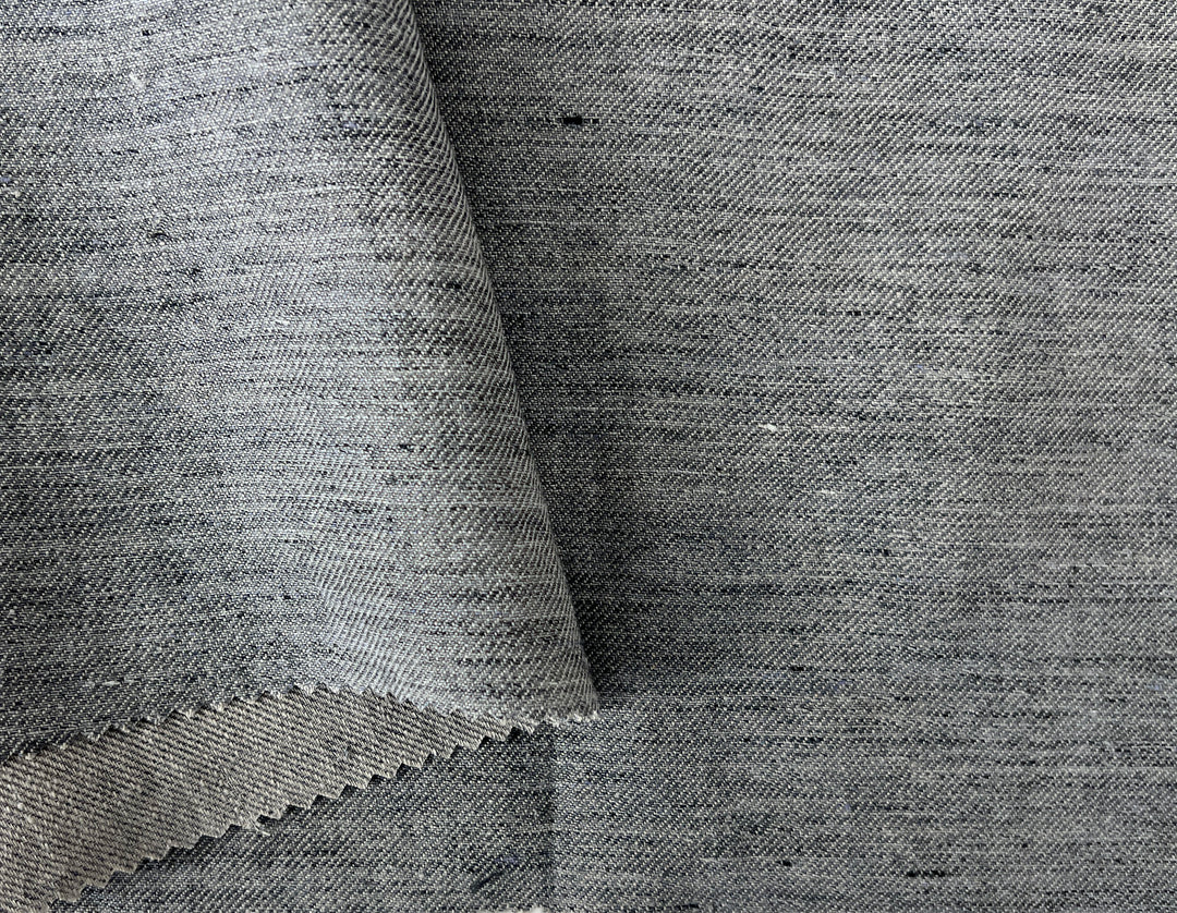 Two-Tone Chambray Twill | 100% Linen Fabric 8331 8332