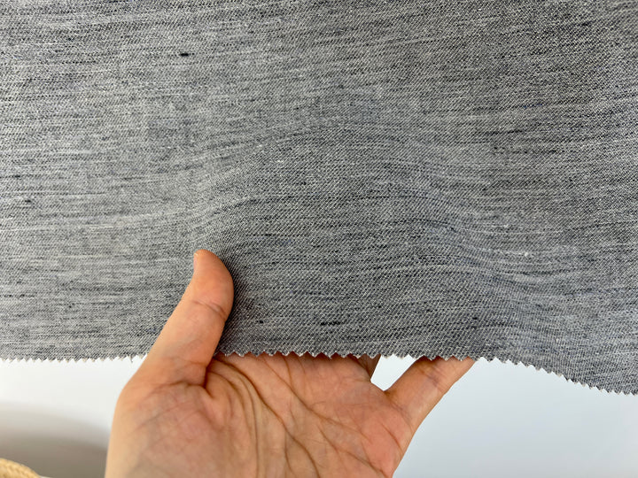 Two-Tone Chambray Twill | 100% Linen Fabric 8331 8332