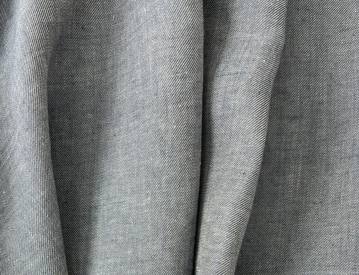 Two-Tone Chambray Twill | 100% Linen Fabric 8331 8332