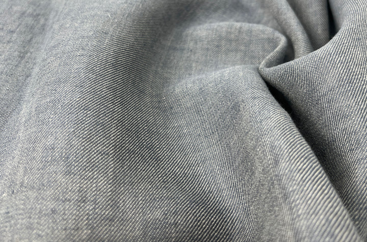 Two-Tone Chambray Twill | 100% Linen Fabric 8331 8332