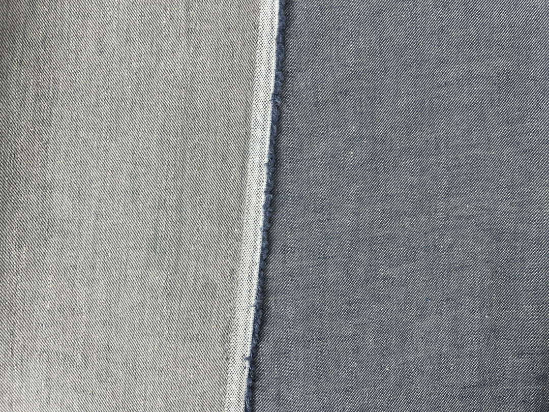 Two-Tone Chambray Twill | 100% Linen Fabric 8331 8332