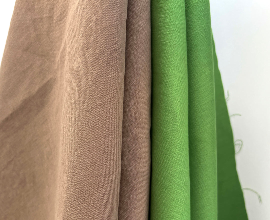 100% Linen Fabric Medium Weight Soft Touch 14S 2077 6420 6003 2842 6885