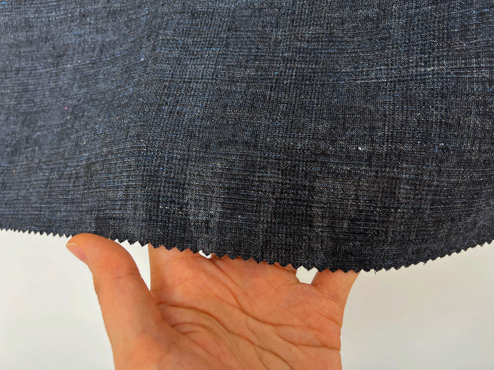 Subtle Glen Plaid Linen Blend Fabric 8337 8338